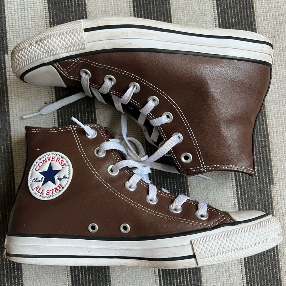 Converse Chuck Taylor All Star High Top Faux Leather Sneakers